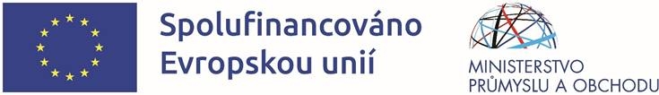Spolufinancováno Evropskou unií – Ministerstvo průmyslu a obchodu České republiky