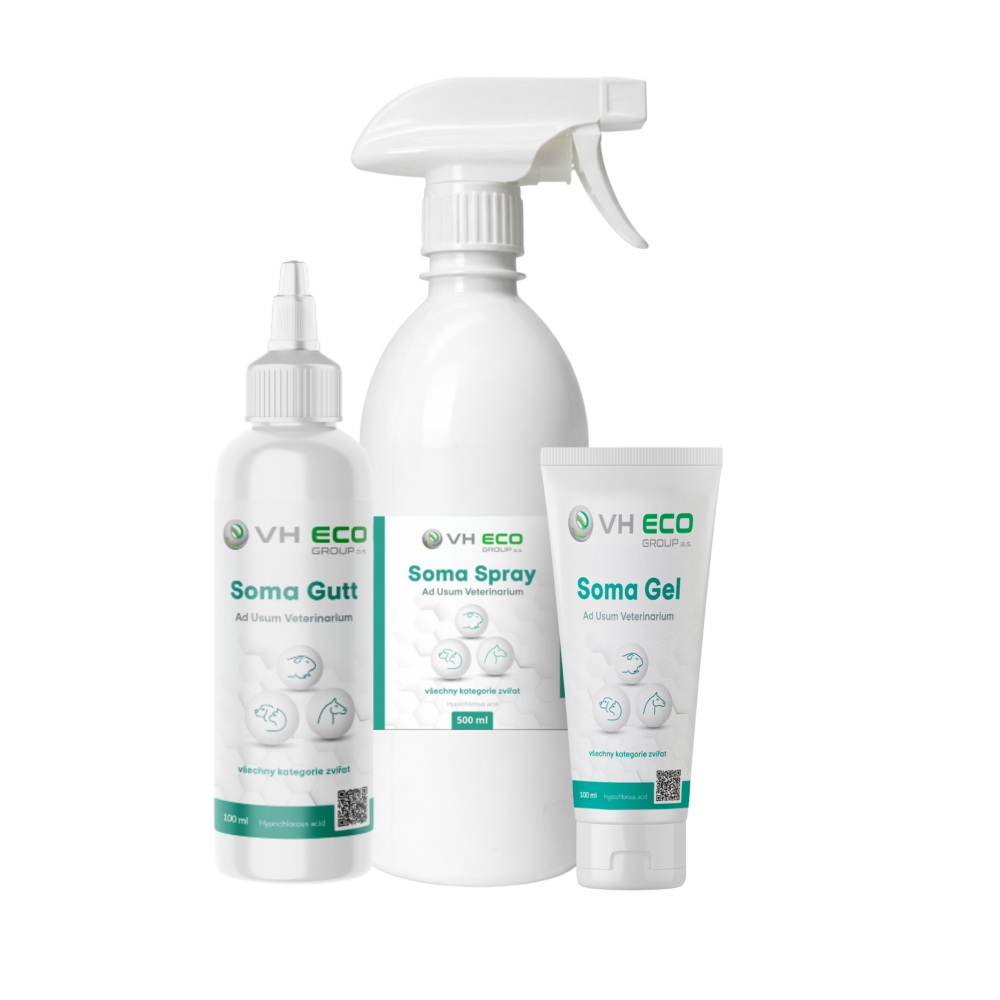 Soma Gutt, Soma Spray a Soma Gel – veterinární prostředky VH ECO GROUP